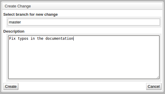 inline edit create change project screen dialog