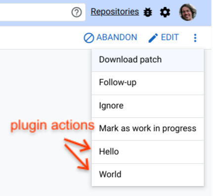 user review ui change screen plugin extensions